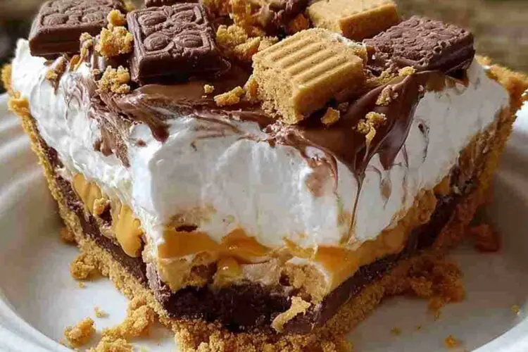 Butterfinger Peanut Butter Cream Pie Easy No Bake