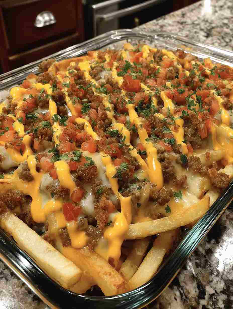 Cheeseburger French Fry Bake Recipe Easy Comfort Food