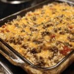 Cheesy Ground Beef and Rice Casserole Recipe