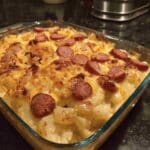 Cheesy Kielbasa Potato Casserole