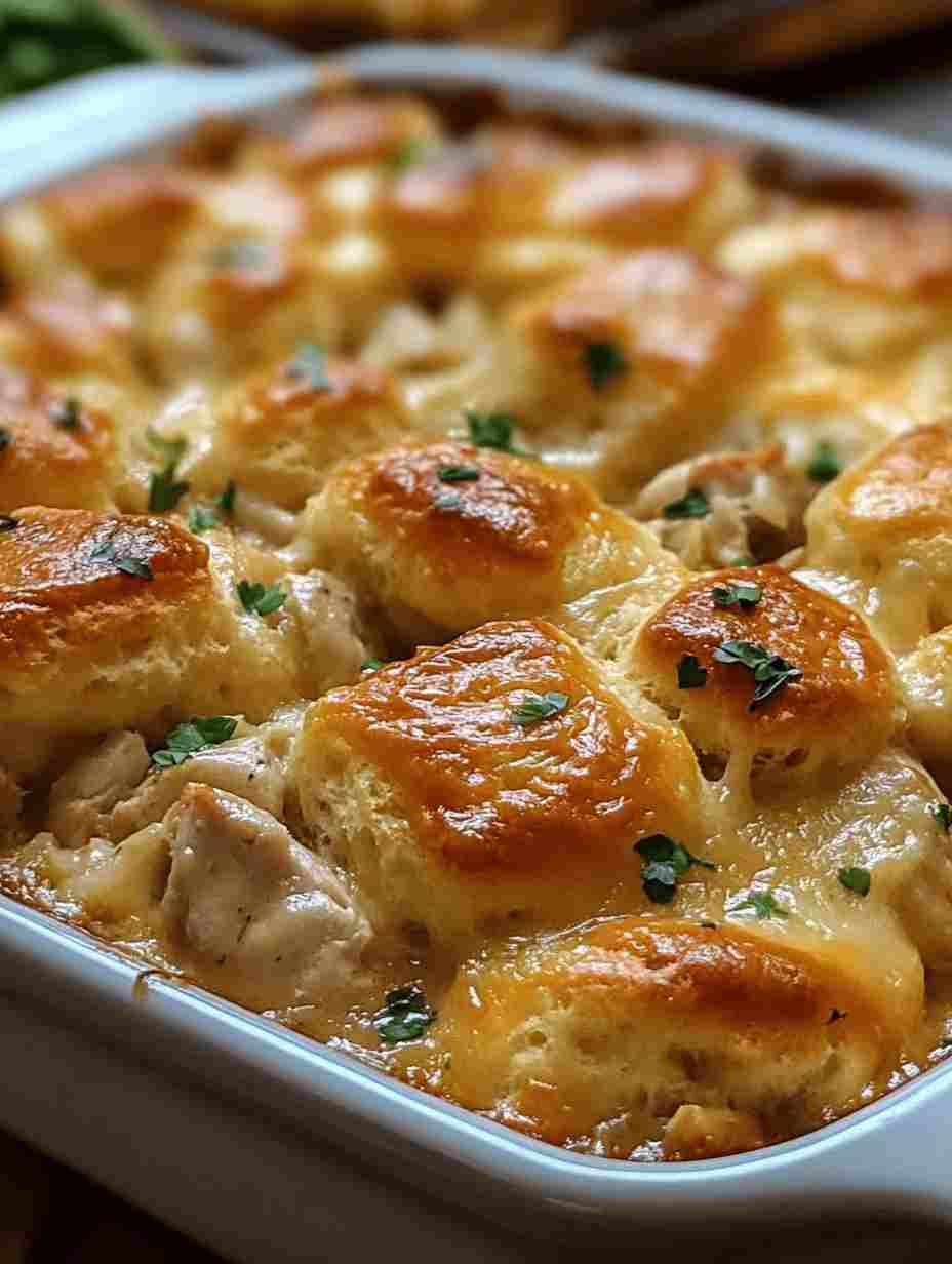 Chicken Bubble Biscuit Bake Casserole