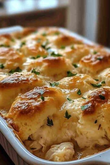 Chicken Bubble Biscuit Bake Casserole