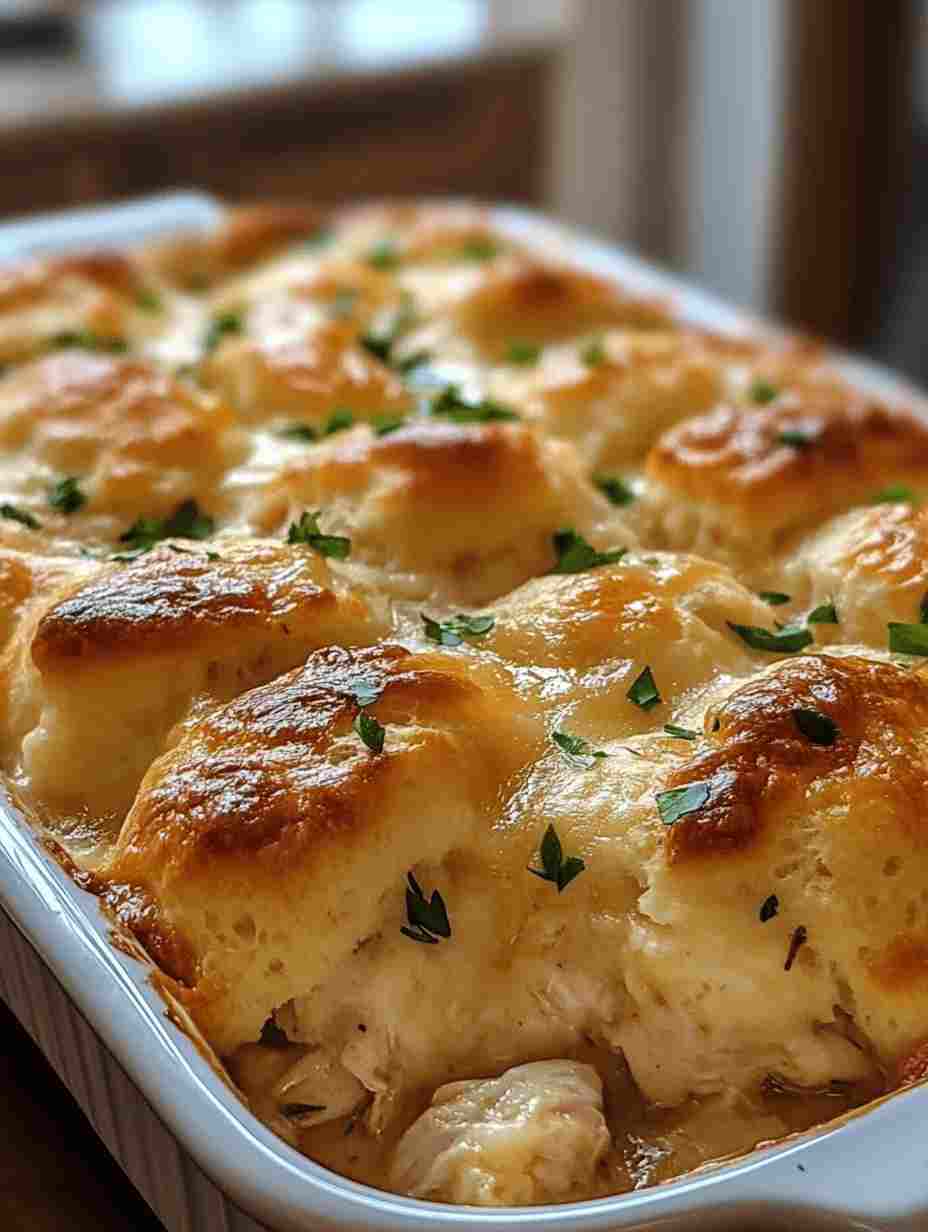 Chicken Bubble Biscuit Bake Casserole