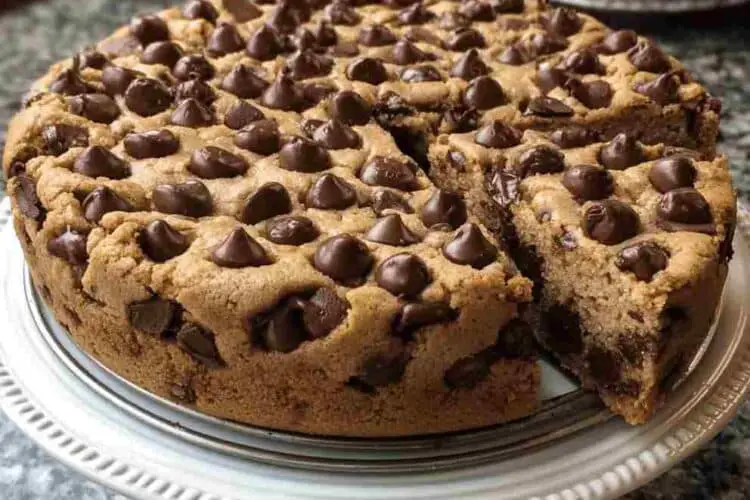 Chocolate Chip Cookie Cake Easy Dessert Recipe