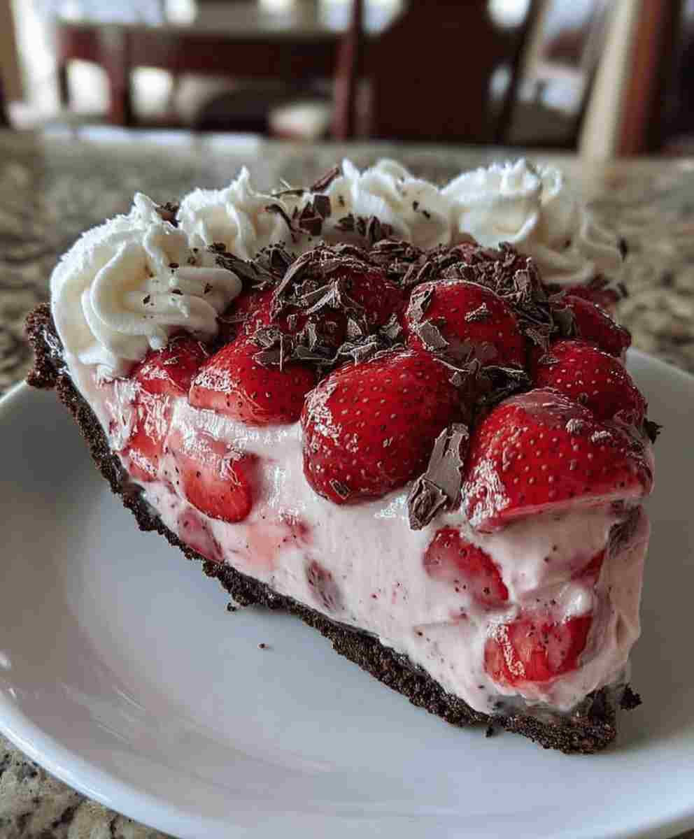 Chocolate Covered Strawberry Pie Recipe