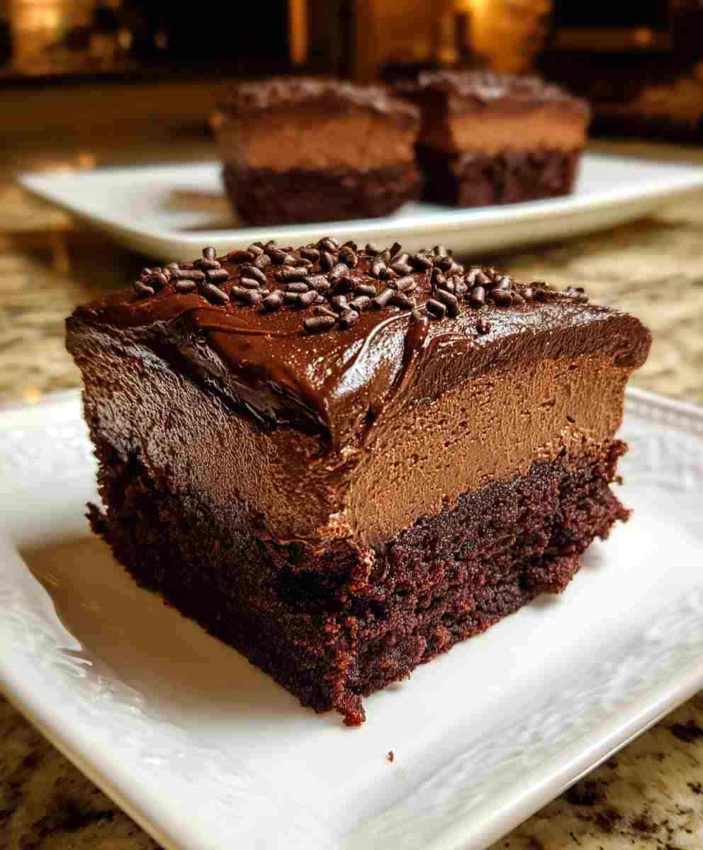 Chocolate Mousse Brownies Decadent Easy Recipe