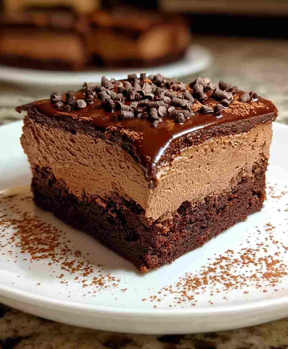 Chocolate Mousse Brownies Decadent Easy Recipe