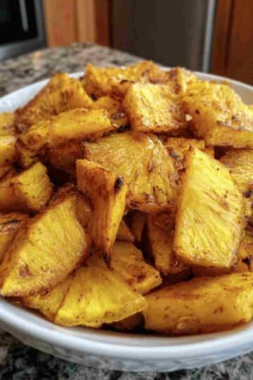 Cinnamon Air Fryer Pineapple Chips Recipe