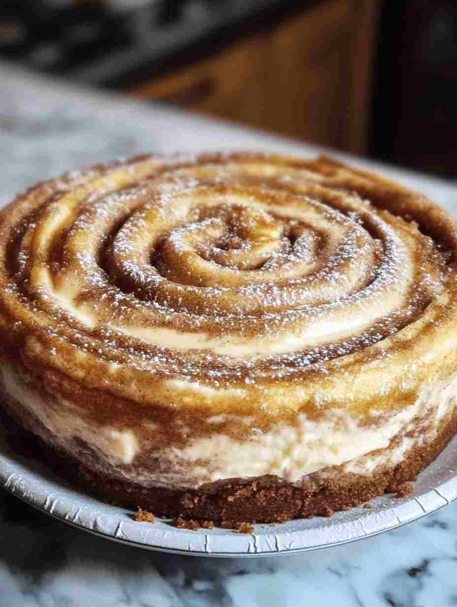 Cinnamon Roll Honeybun Cheesecake