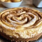 Cinnamon Roll Honeybun Cheesecake