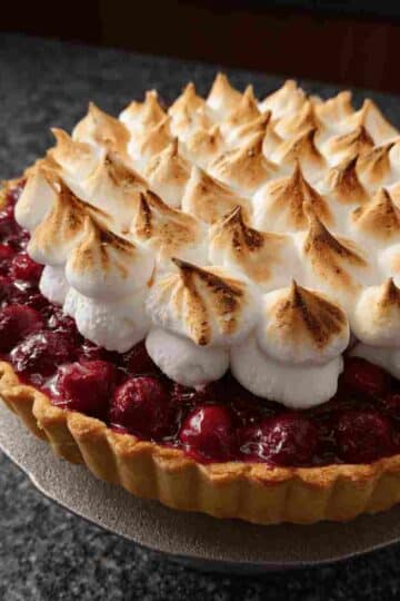 Cranberry Meringue Pie Recipe Festive Holiday Dessert
