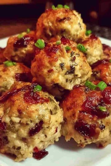 Cranberry Turkey Stuffing Balls Recipe