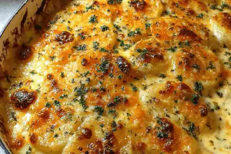 Creamy Cheesy Au Gratin Potatoes Recipe