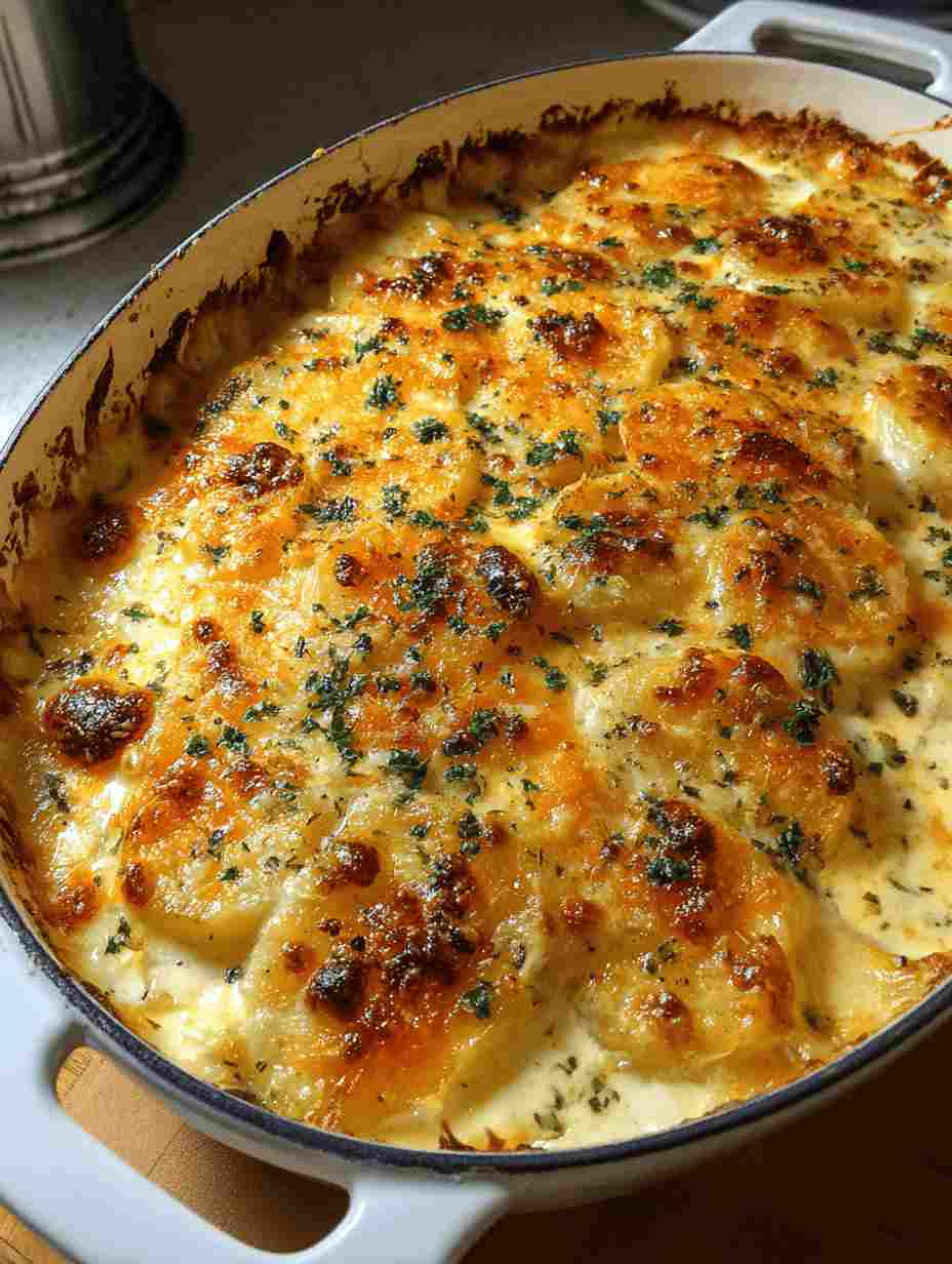Creamy Cheesy Au Gratin Potatoes Recipe