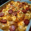Creamy Cheesy Ranch Potatoes with Smoked Sausage