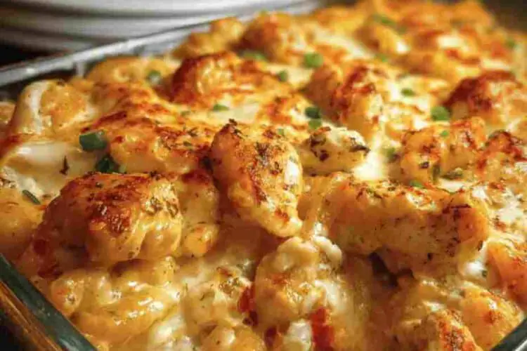 Cheesy Creamy Chicken Casserole Bake Recipe