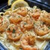 Creamy Garlic Shrimp Alfredo Pasta