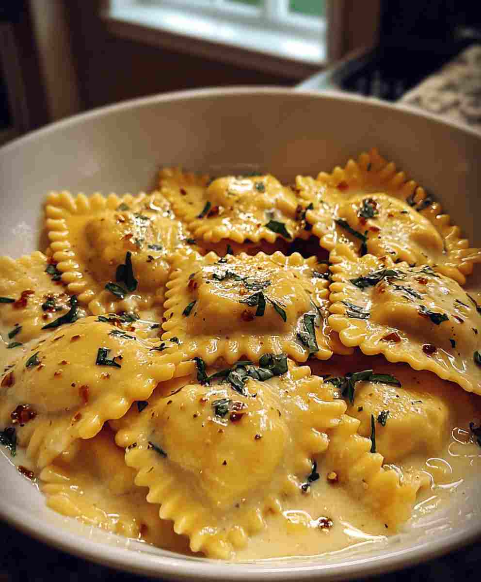 Creamy Tuscan Ravioli