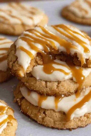 Crumbl Salted Caramel Cheesecake Cookies Recipe
