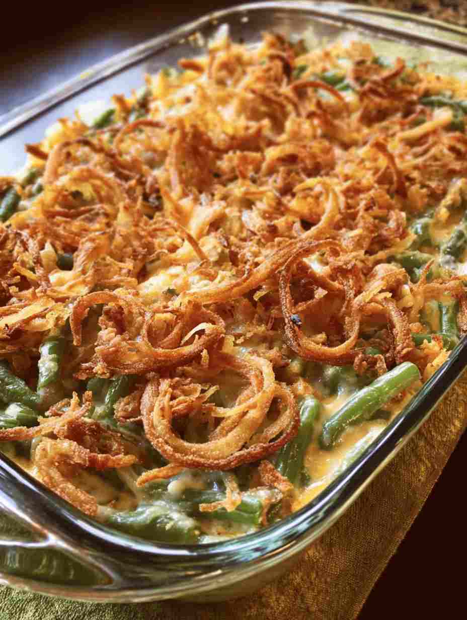 Easy Cheesy Green Bean Casserole Recipe