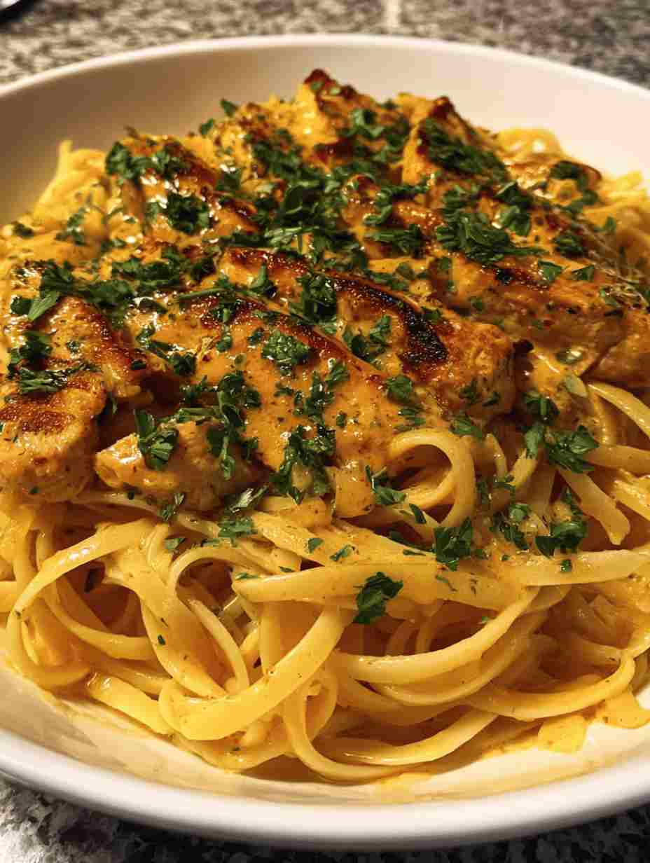 Easy Cowboy Butter Chicken Linguine Bold Pasta Flavor