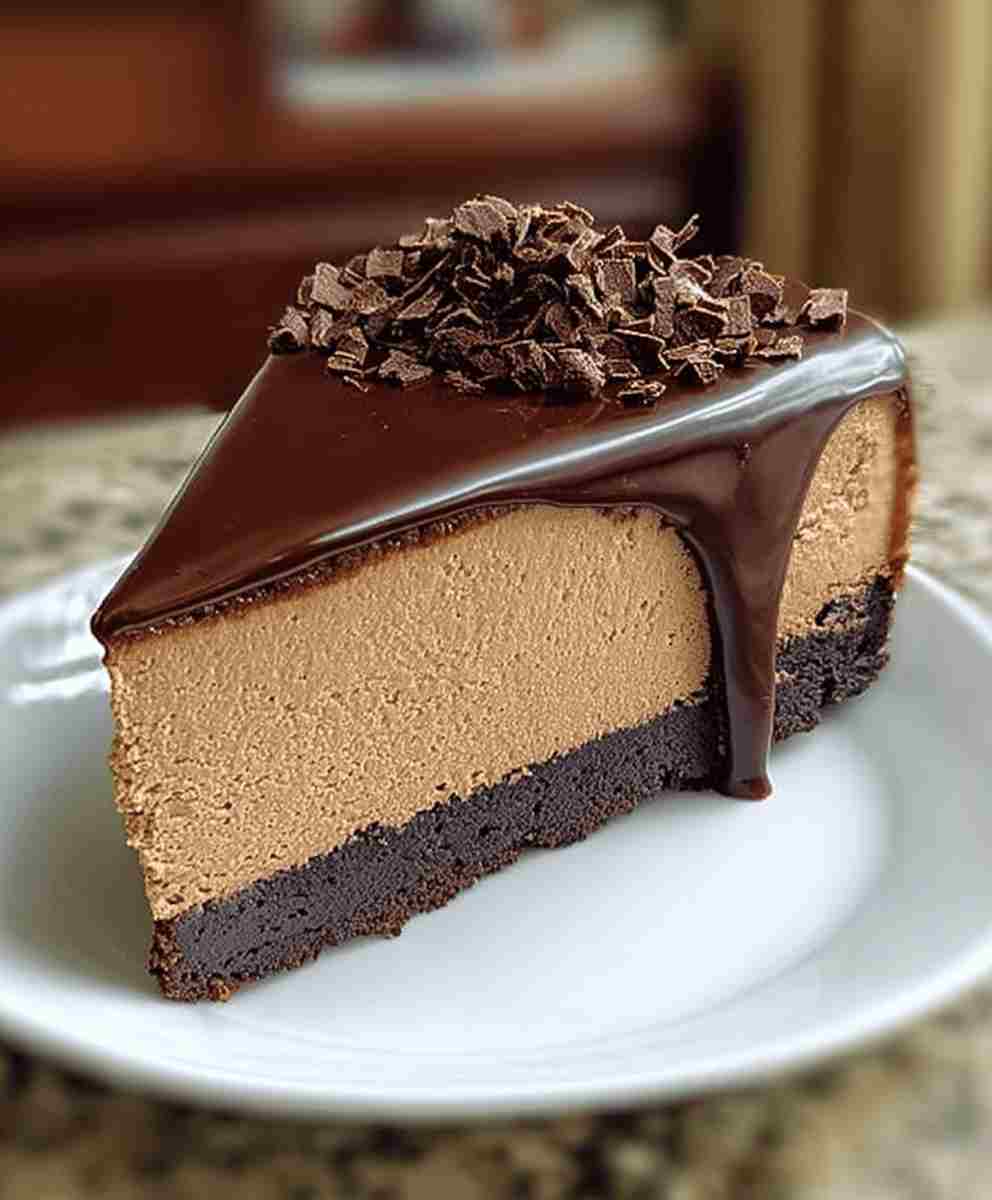Espresso Coffee Cheesecake with Ganache