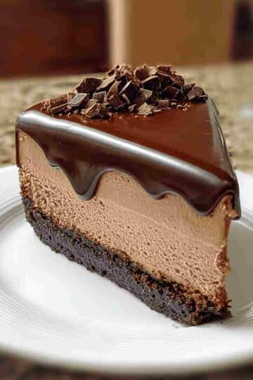 Espresso Coffee Cheesecake with Ganache