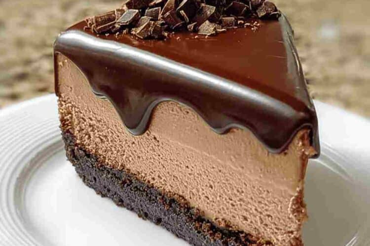 Espresso Coffee Cheesecake with Ganache
