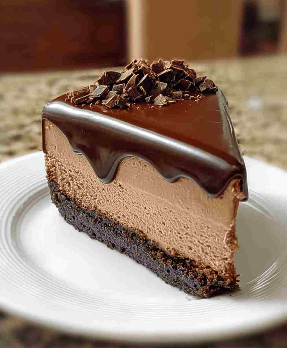 Espresso Coffee Cheesecake with Ganache