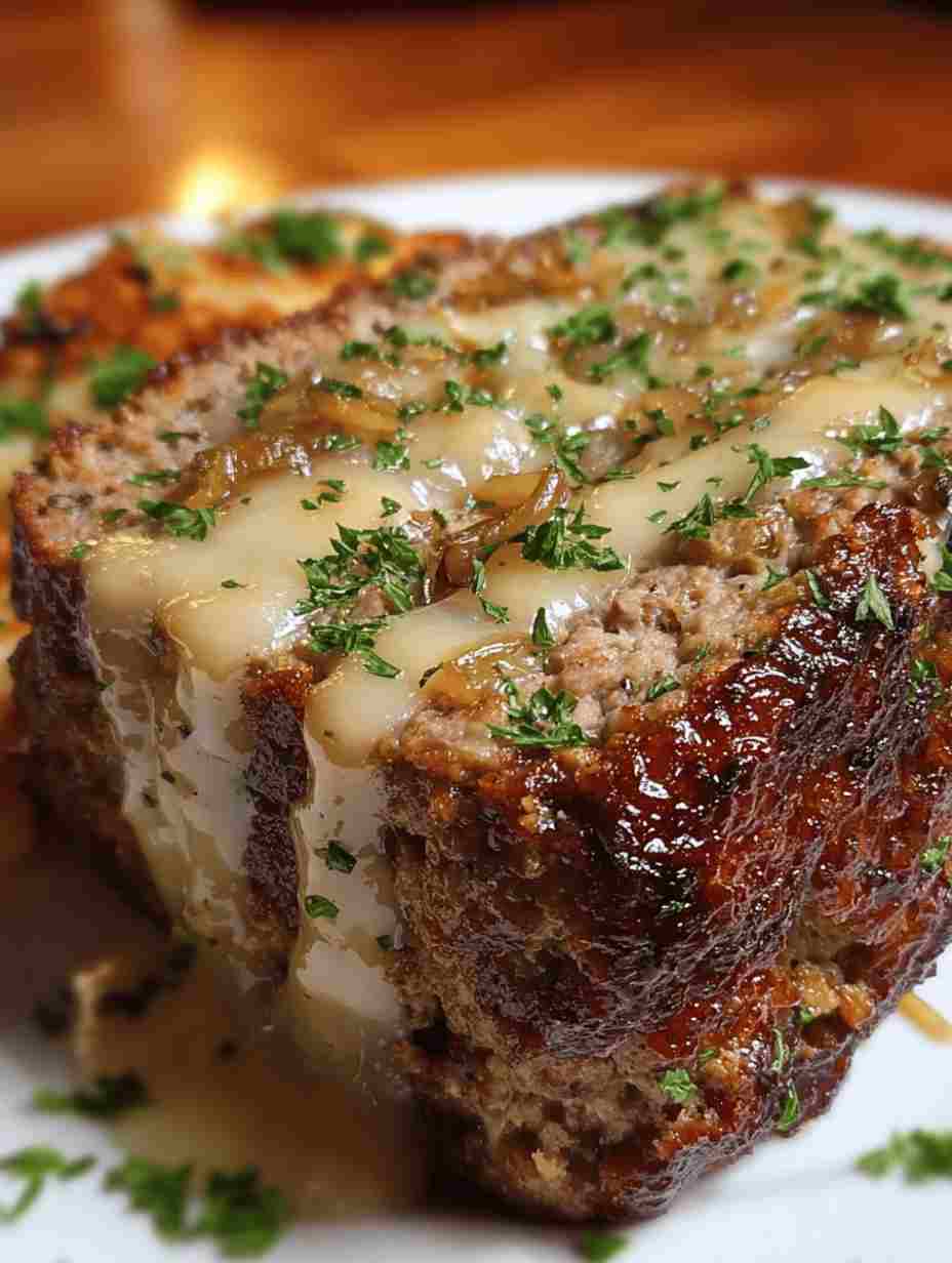 French Onion Meatloaf Recipe  Cheesy Comfort Food