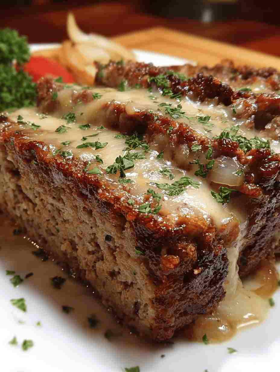 French Onion Meatloaf Recipe Cheesy Comfort Food