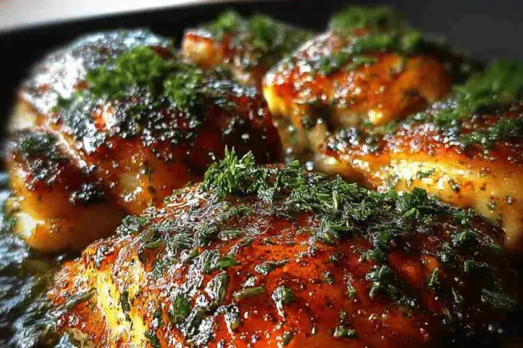 Garlic Butter Roast Chicken Thighs