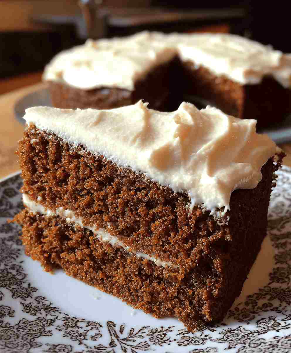 Gingerbread Cake with Cream Cheese Frosting