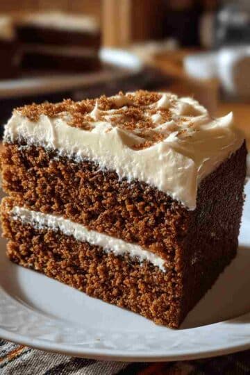 Gingerbread Cake with Cream Cheese Frosting