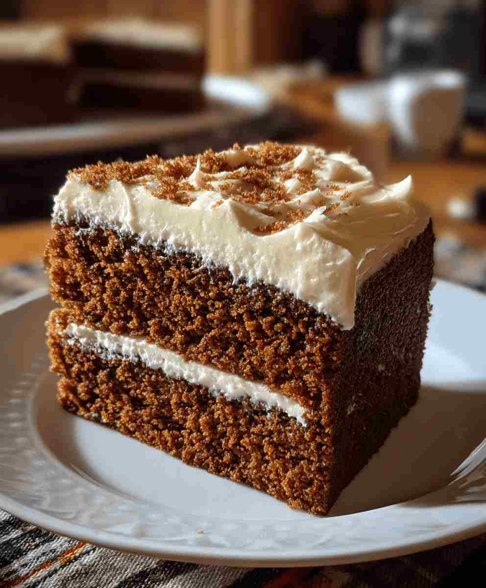 Gingerbread Cake with Cream Cheese Frosting