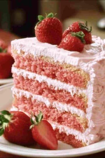 Homemade Strawberry Cake