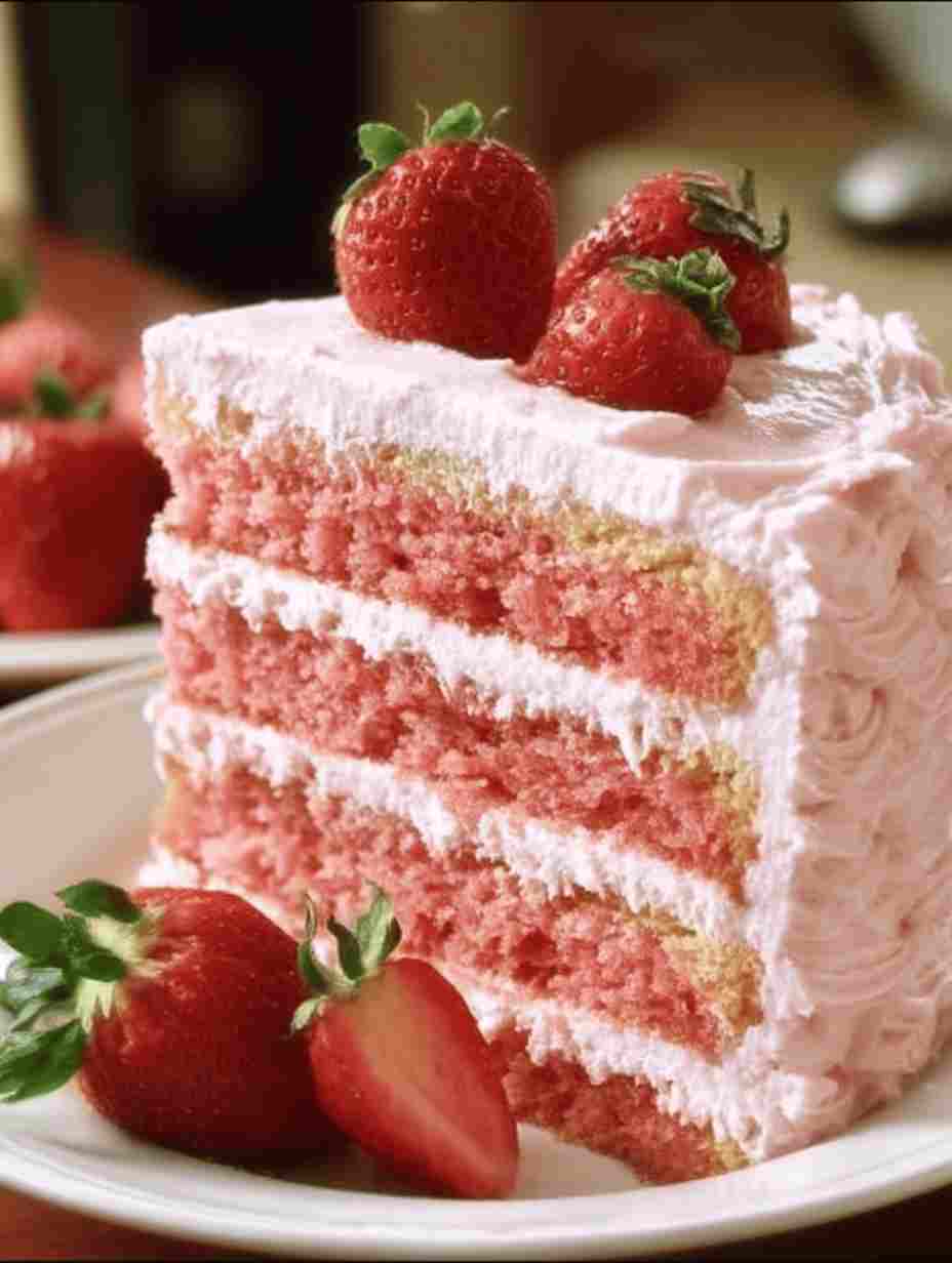 Homemade Strawberry Cake