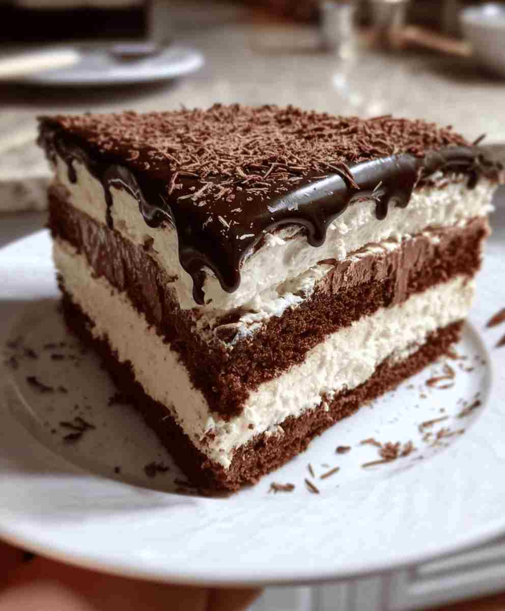 Italian Love Cake  Creamy Layered Chocolate Dessert