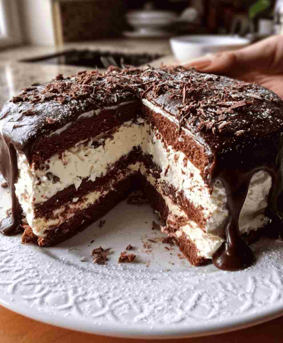 Italian Love Cake Creamy Layered Chocolate Dessert