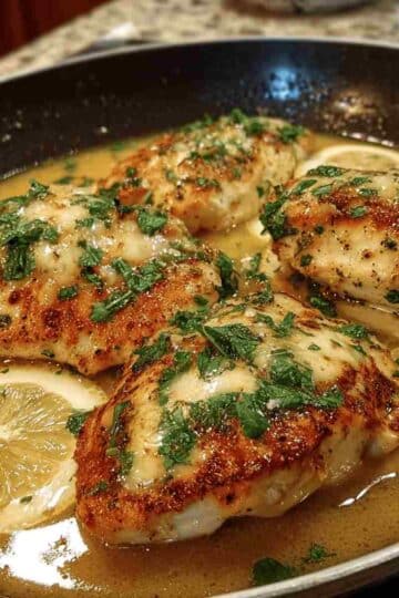 Lemon Chicken Romano Recipe with Crispy Cheese Coating