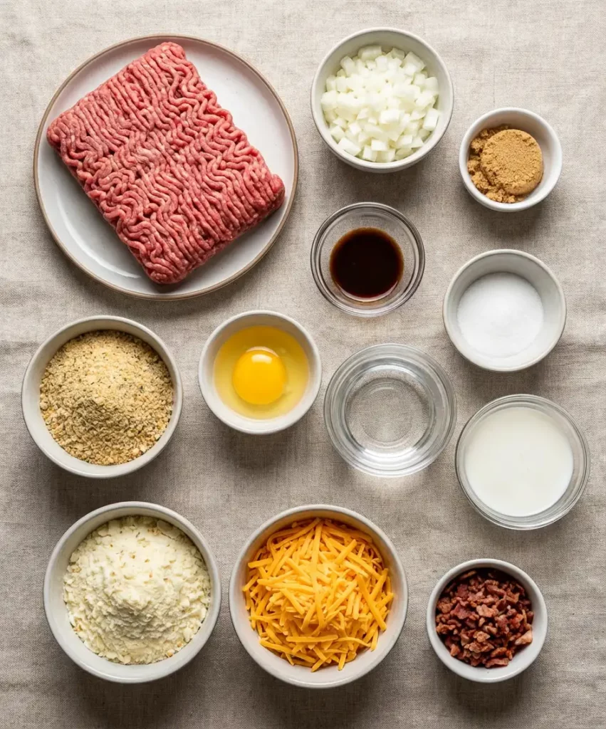 Loaded Potato Meatloaf Casserole Recipe ingrdients