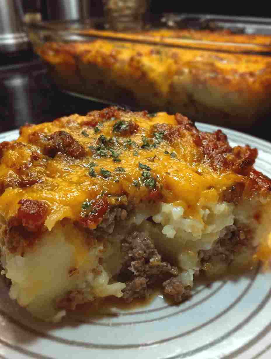Loaded Potato Meatloaf Casserole Recipe