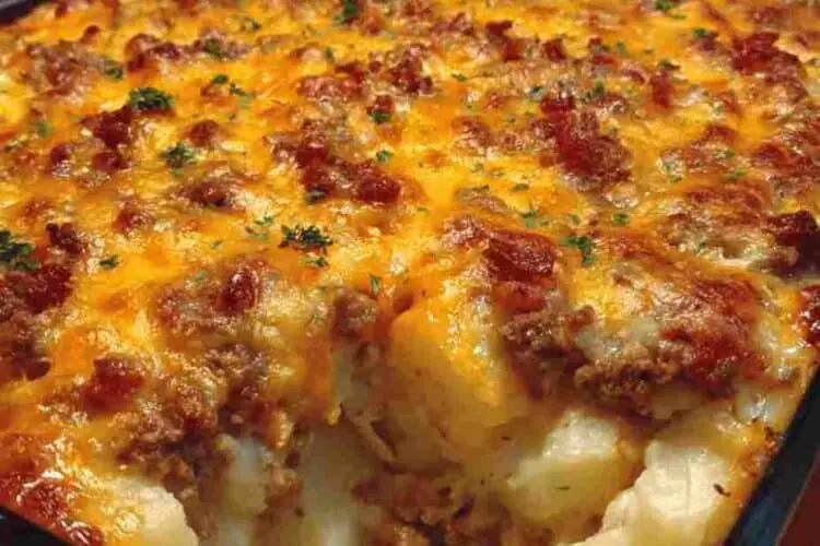 Loaded Potato Meatloaf Casserole Recipe