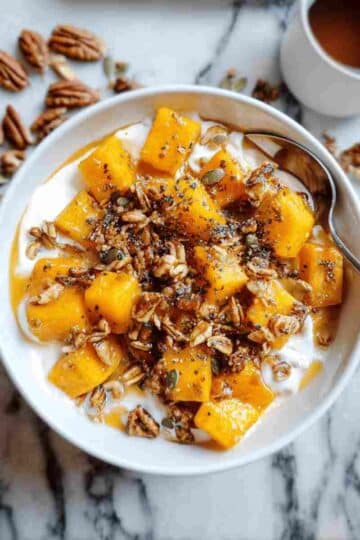 Maple Roasted Butternut Squash Yogurt Bowl