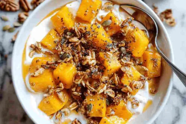 Maple Roasted Butternut Squash Yogurt Bowl