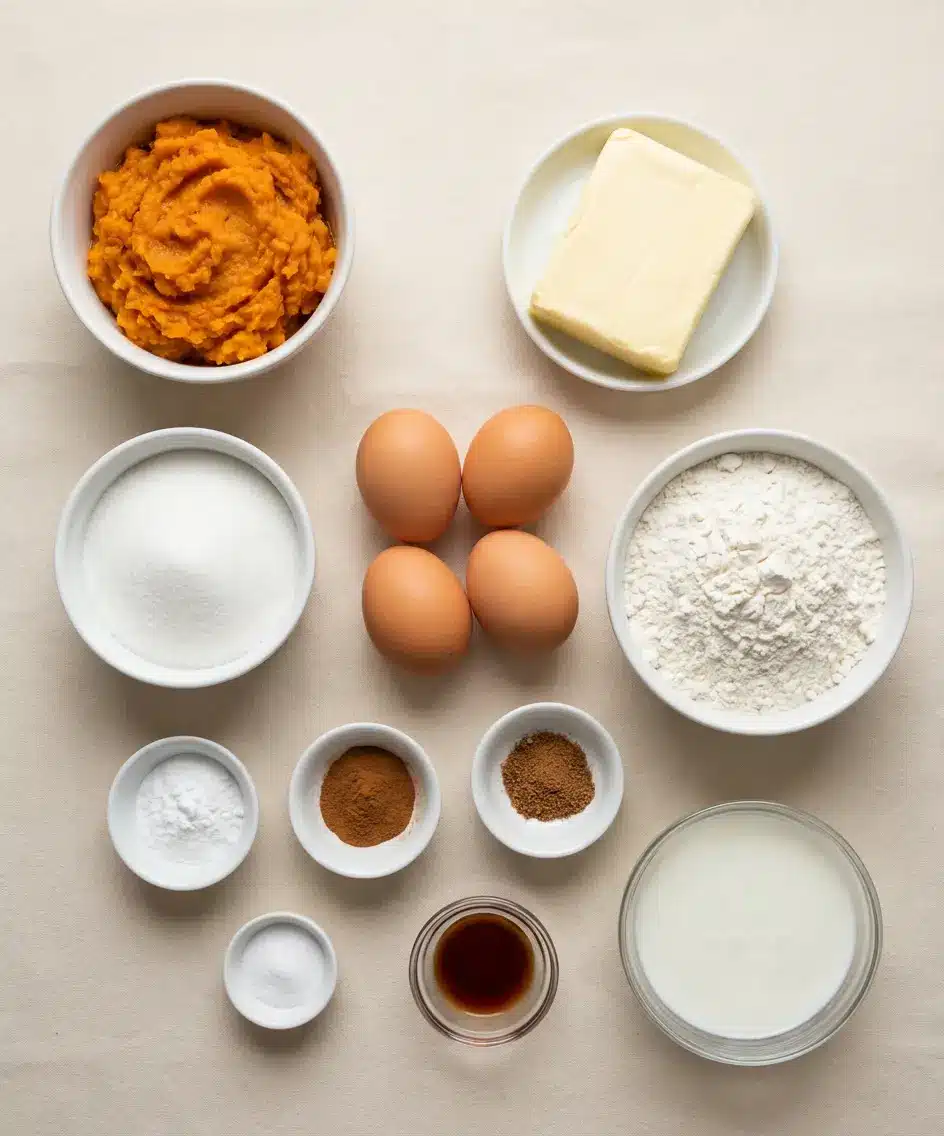 Moist Sweet Potato Butter Cake Recipe ingredients