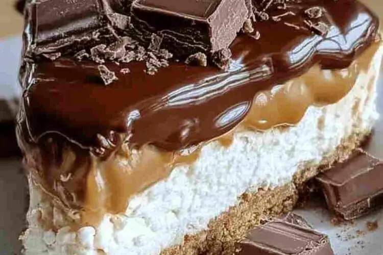 No Bake Twix Cheesecake Easy Layered Dessert