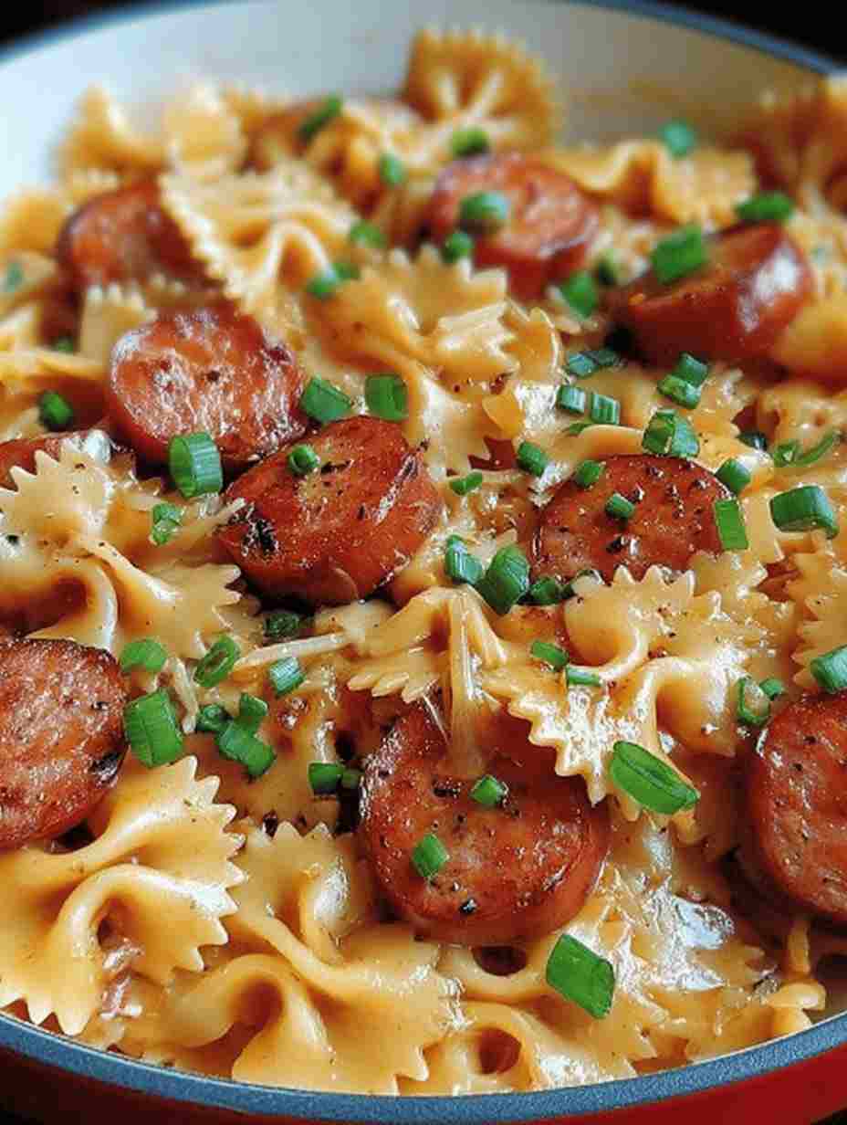 One Pot Kielbasa Pasta  Easy Cheesy Weeknight Dinner