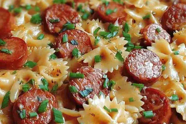 One Pot Kielbasa Pasta Easy Cheesy Weeknight Dinner