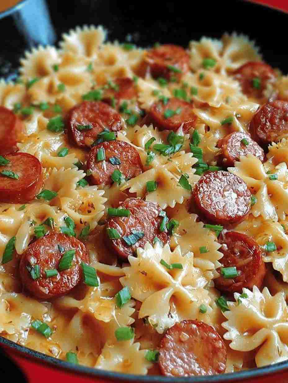 One Pot Kielbasa Pasta Easy Cheesy Weeknight Dinner